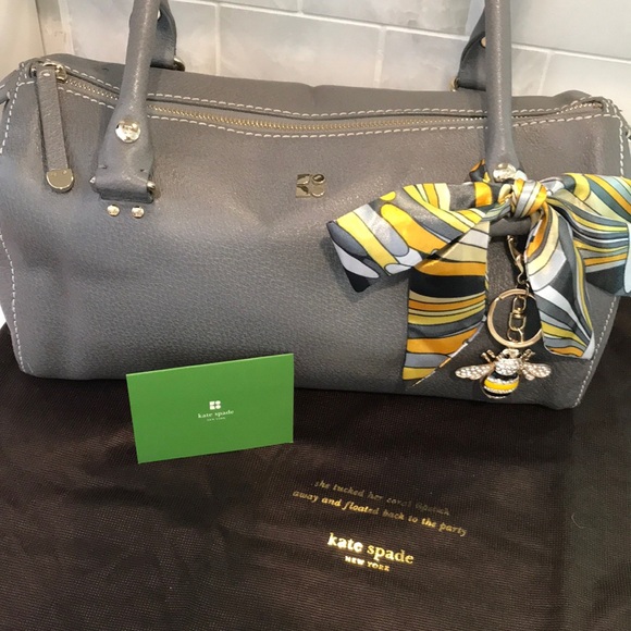 Kate Spade Grey Barrel Bag Vintage - Picture 15 of 15